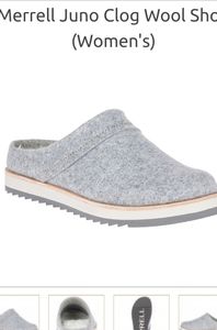 Merrell Juno wool gray clog slip on shoe